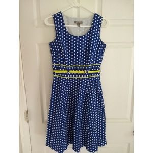 Roz&Ali Royal Blue heptagon Dress size 4